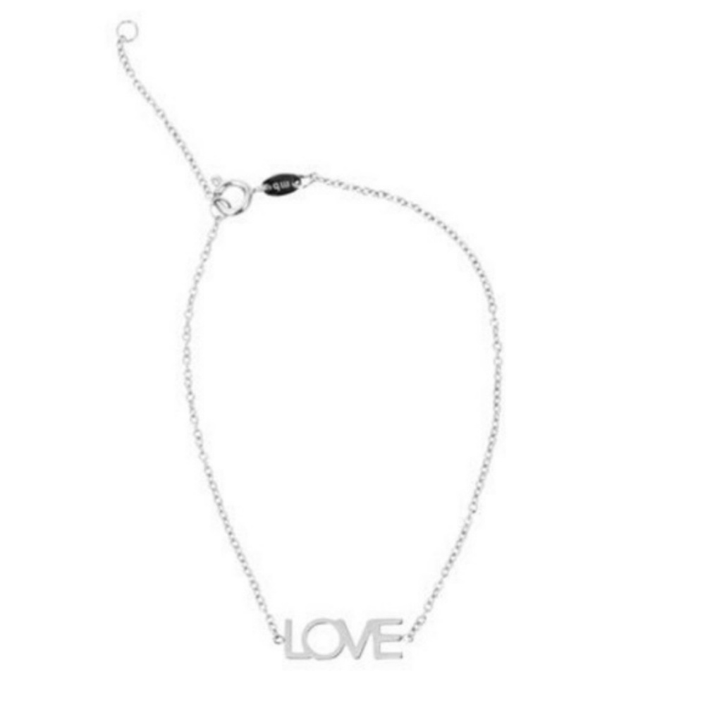 Maya Brenner Silver LOVE Bracelet